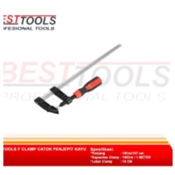 Besttools f clamp catok penjepit kayu jumbo panjang 1 meter 12 X 100cm
