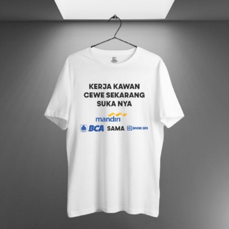 TSHIRT BAJU KAOS KERJA KAWAN / KAOS PEKERJA KERAS / KAOS SEMANGAT KERJA