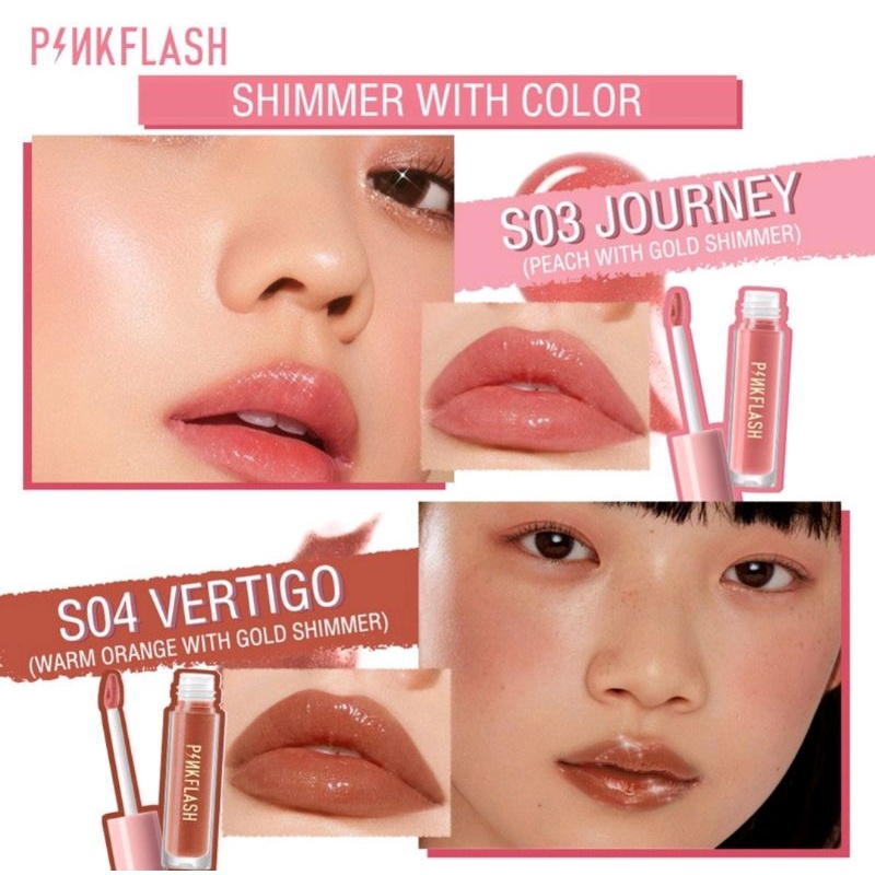 [BPOM] PINKFLASH Ohmygloss Lip Gloss Perawatan Bibir Pelembab