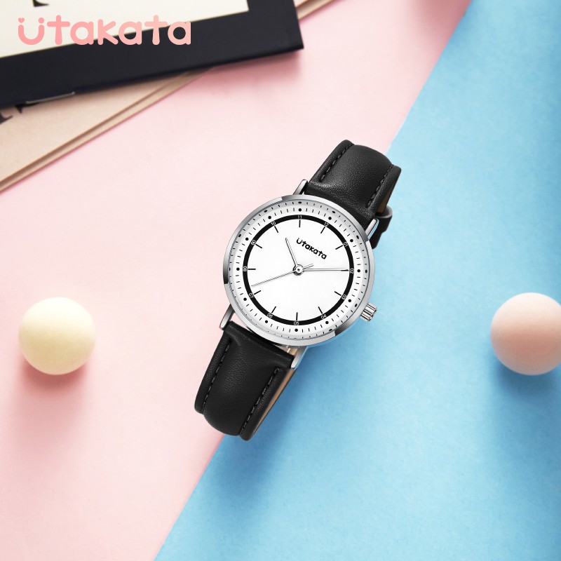 UTAKATA A0005 Jam Tangan Wanita Analog Tali Kulit WATCHKITE WKOS