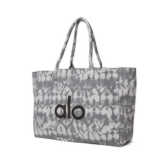 Alo shopper tote grey tie die