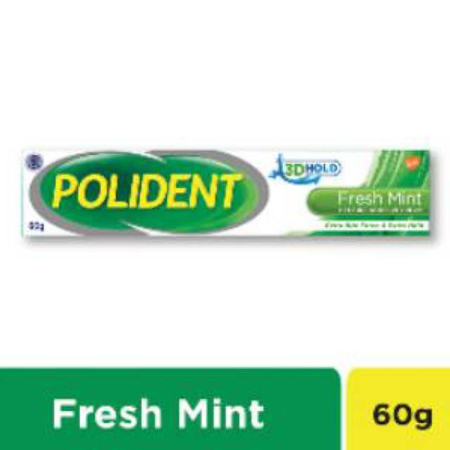 (60gr) Polident Lem Gigi Palsu 60gr / Polident Denture Adhesive Cream