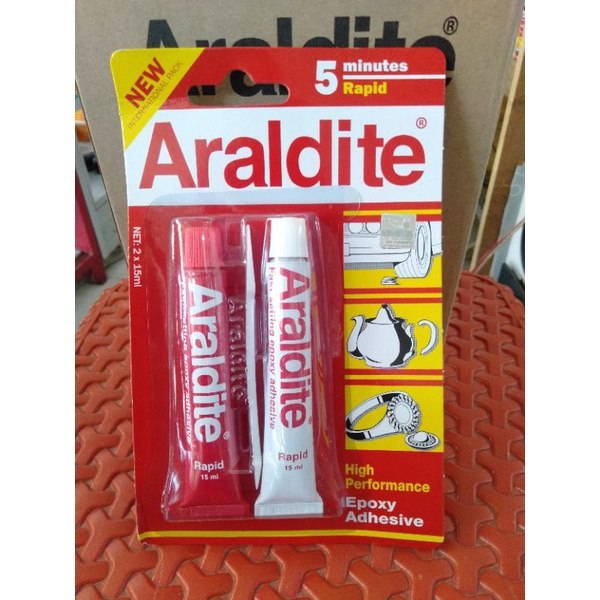 

Lem Epoxy 5 Menit Araldite Merah