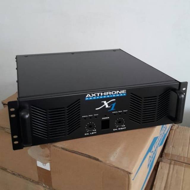 Box profesional power amplifier axthrone x1 original
