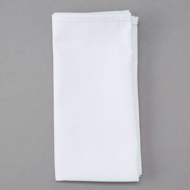 Serbet/napkin full cotton/damask polos putih