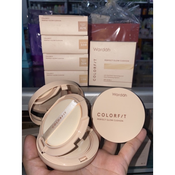 Wardah Colorfit Perfect Glow Cushion Spf 33 PA++ Alas bedak