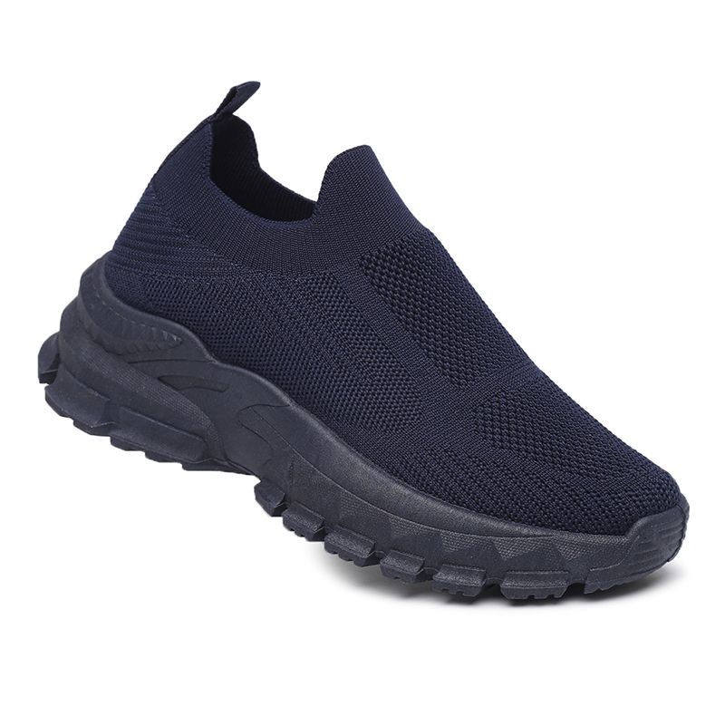 [GROSIR][COD] SEVEN_DAY SEPATU RAJUT SLIP ON WANITA OLAHRAGA TANPA TALI SPORT SHOES NAVY FZ-189