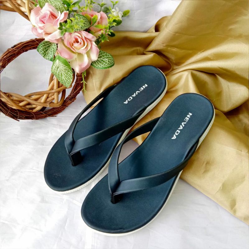 Sandal Japit Wanita Nevada/Sendal Wanita Terbaru Sandal Cantik N02