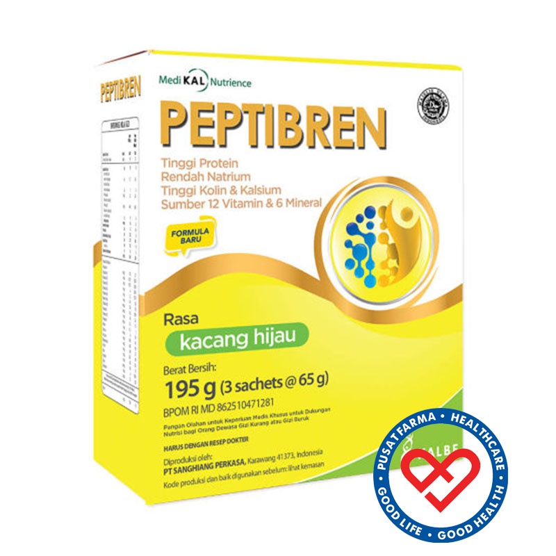 

Kalbe Peptibren Kacang Hijau 195gr Susu Nutrisi Pasien Stroke Alzheimer