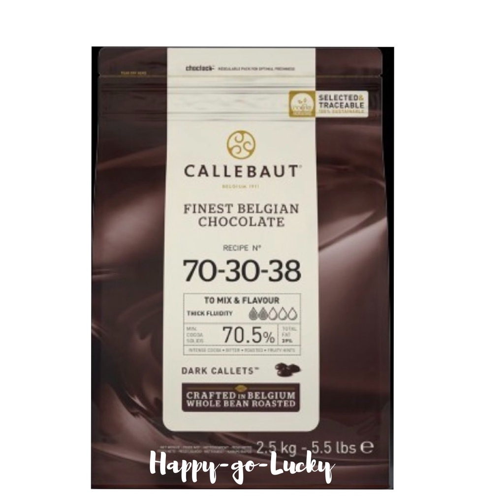 

Callebaut 70-30-38 Dark Extra Bitter 70,5% Chocolate Callets coklat masak. Kirim REGULER = LELEH