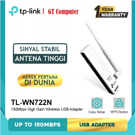 USB Wifi Adapter TP Link TL-WN722N High Gain 150Mbps