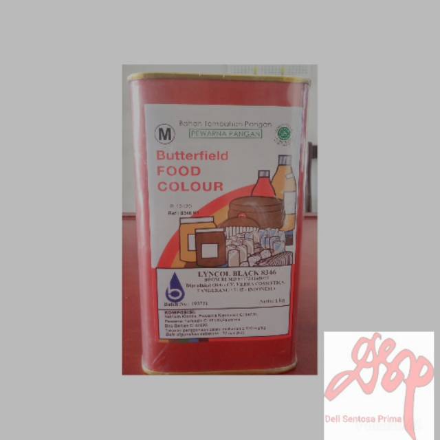 

Pewarna Makanan Butterfield Lyncol Black 8346, Food Grade 1 Kg