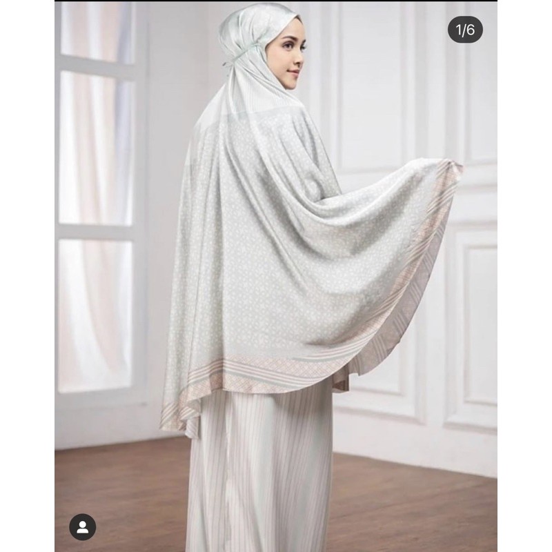 NEW Prayer set Button scarves (mukena button scarves)