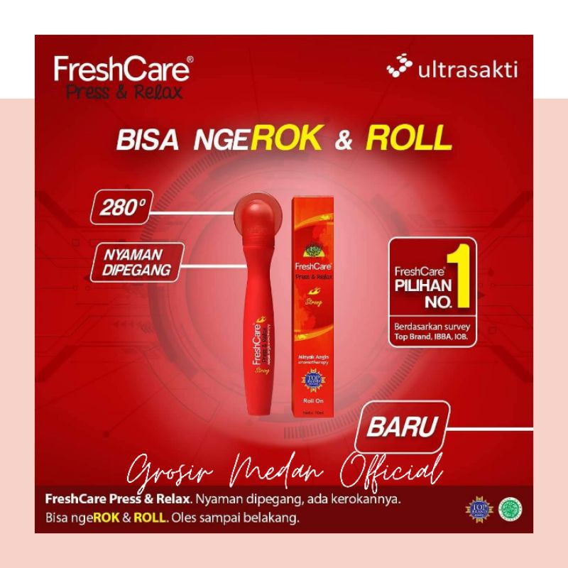 FRESHCARE PRESS AND RELAX STRONG &amp; KAYU PUTIH BISA NGEROK DAN ROLL BARU ORIGINAL