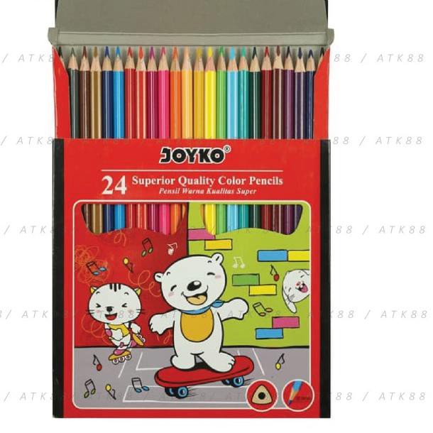 

ê << Murah >> Pensil Warna Joyko 24 Superior Quality Color Pencils (CP-24PB) ê