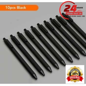 

[TM] ORIGINAL Mijia Kacogreen Signing Gel Ink Pen Pena Pulpen Hitam 10 PCS