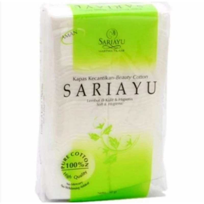 Kapas SariAyu 50gr Soft Facial Kecantikan Kapas