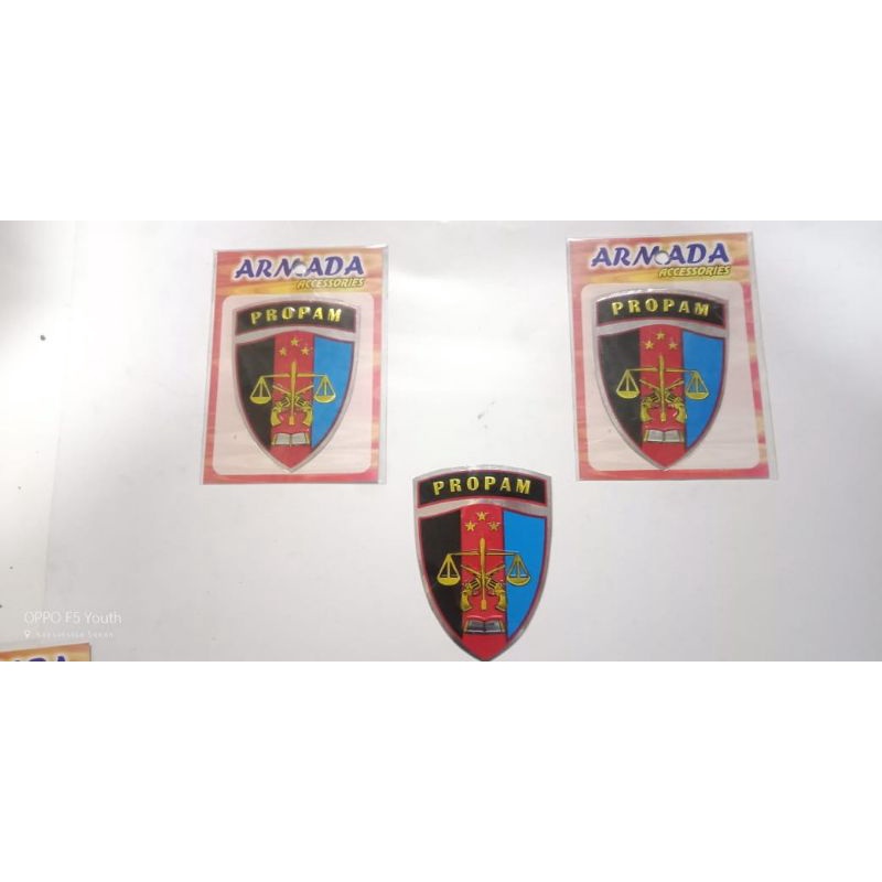 Stiker Kilap kaca Propam | Stiker motor Propam | Stiker Mobil propam