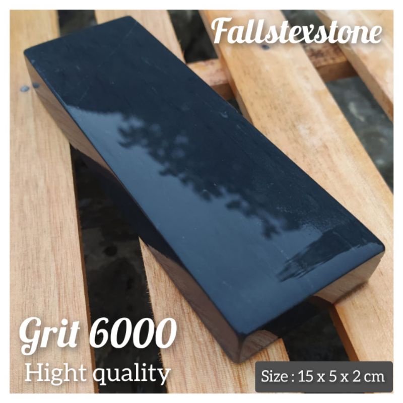 Batu asahan pisau dan golok sembelih grit 6000 size 15x5x2cm, Batu asahan Bogor natural whetsone