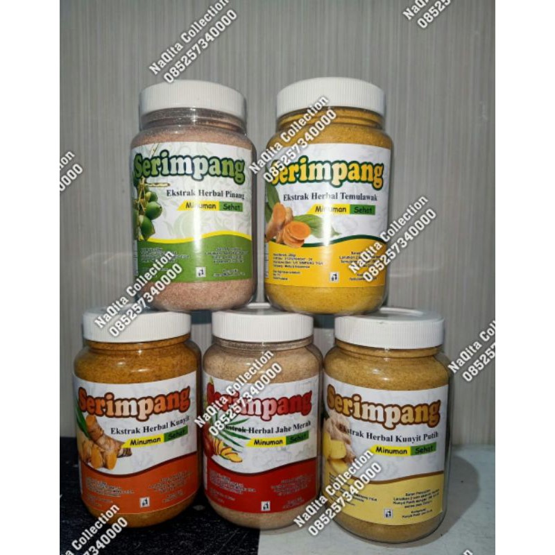 

Minuman Ekstrak Herbal Jahe Merah, Pinang, Kunyit, Temulawak, Kunyit Putih