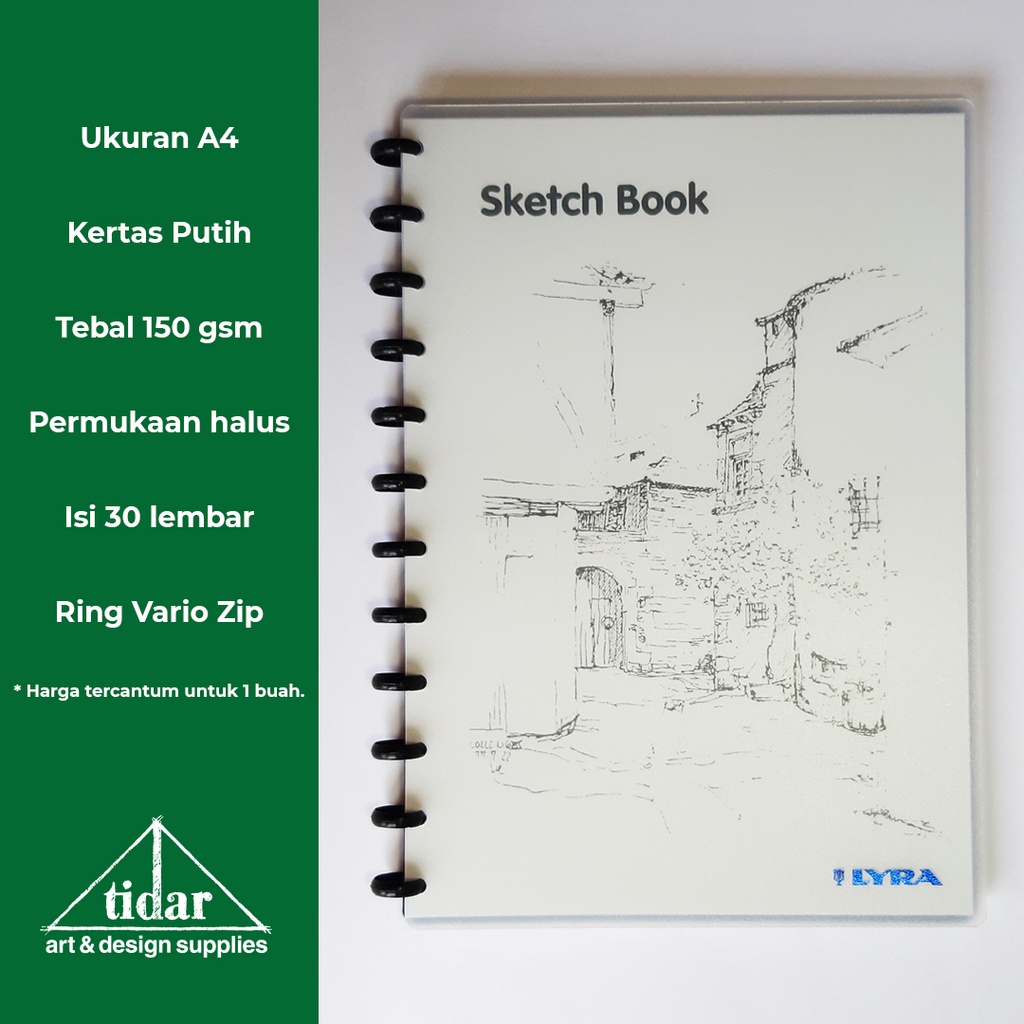 

Lyra Sketchbook Ring A4 - Buku Gambar - Sketsa / Sketch - Drawing Book
