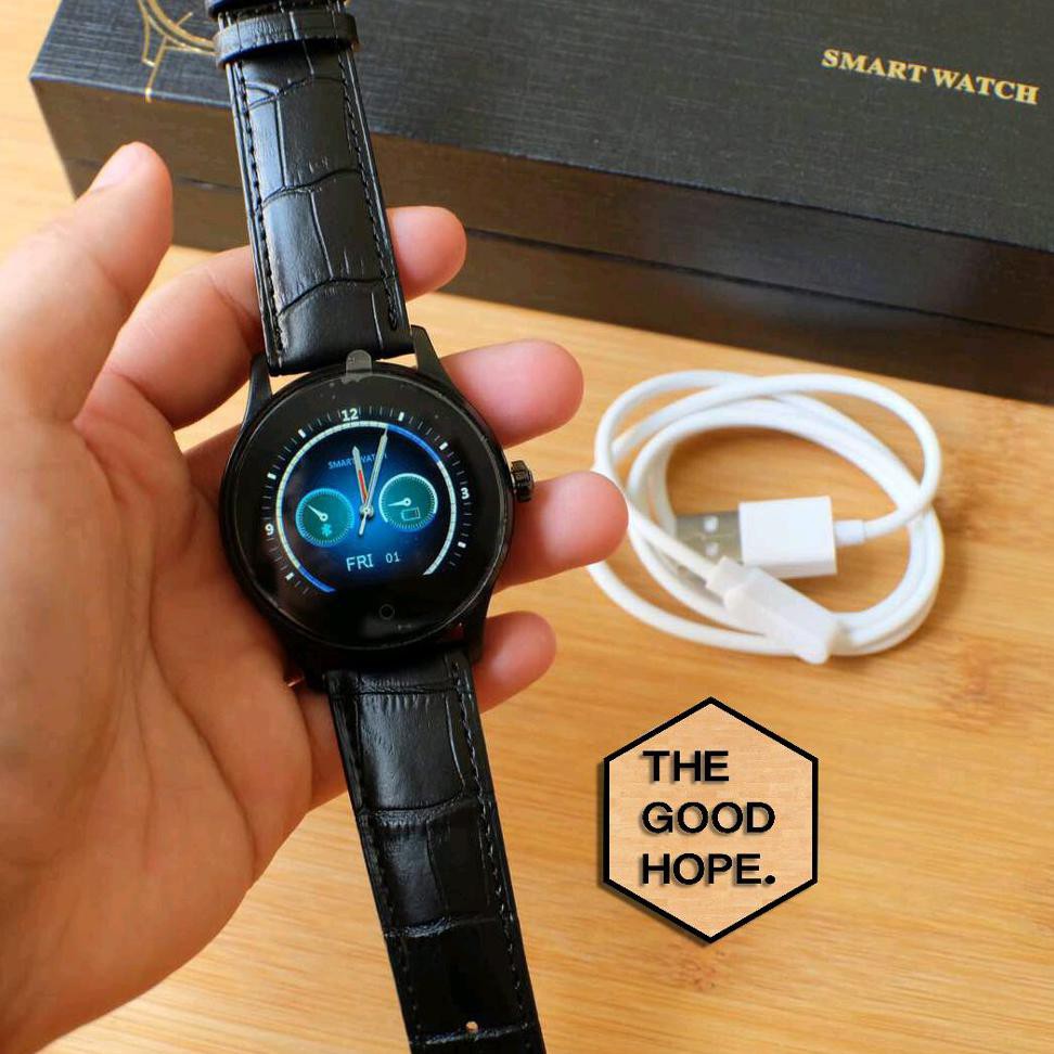 Smartwatch Lemfo K88H - Strap Kulit Black Friska.Olshop2