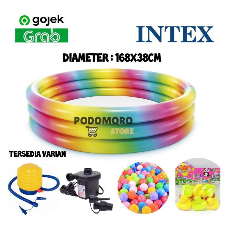 Kolam Renang Anak Jumbo wild Geometry pool 168 Intex 58449 Jumbo