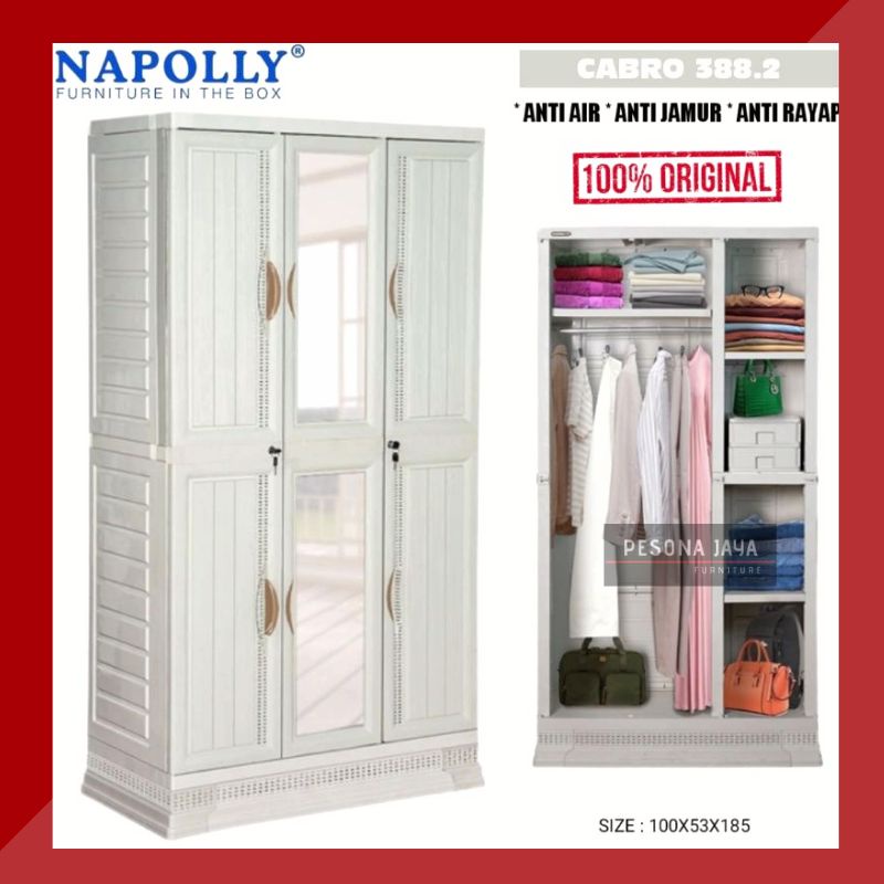 Lemari Plastik Cabro 388.2 Napolly