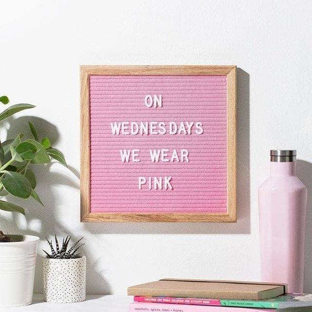 

DIY Felt Letter Board soft pink