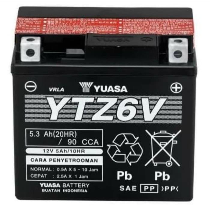 accu motor yuasa ytz6v