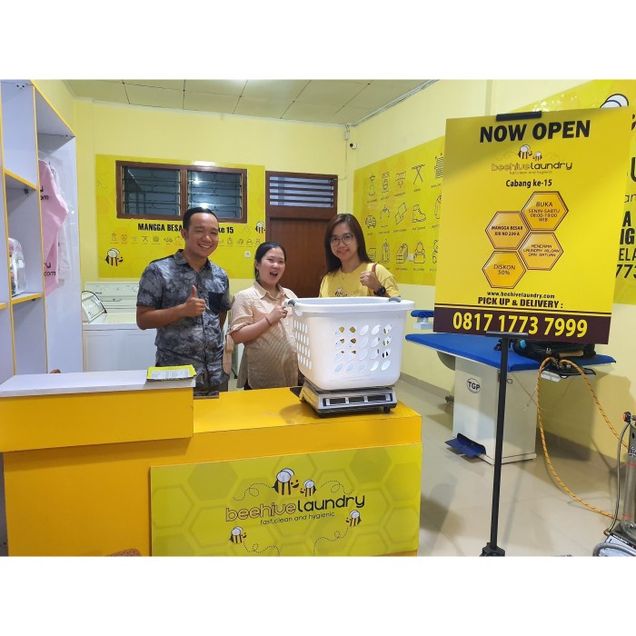 paket franchise Beehive Laundry MURAH Murah ORIGINAL Original