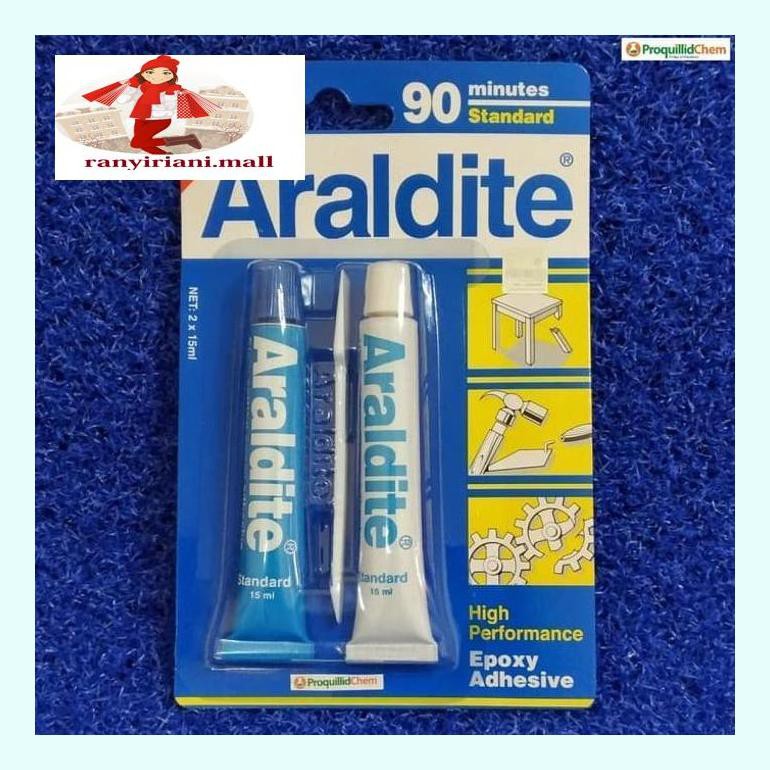 

510Fsjbran Lem Besi Araldit Araldite Biru Epoxy 90 Menit Resin+Hardener Adhesive Rany5Ckhd