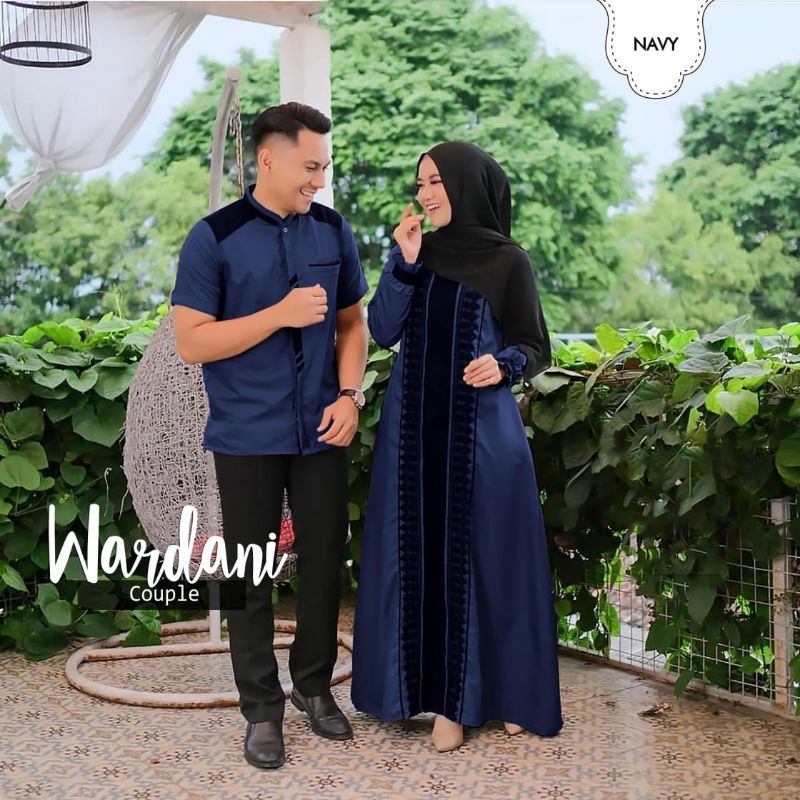 CP WARDANI RENDA, COUPLE PASANGAN, MOSCREPE PREMIUM, GAMIS HIJAB MUSLIM, DRESS MAXY