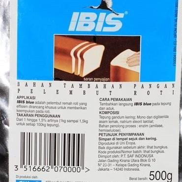 

IBIS blue SAF 500gr /pelembut roti/bahan roti