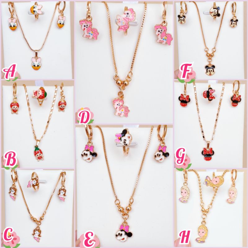 kalung anak set aneka model karakter lucu uk36Cm