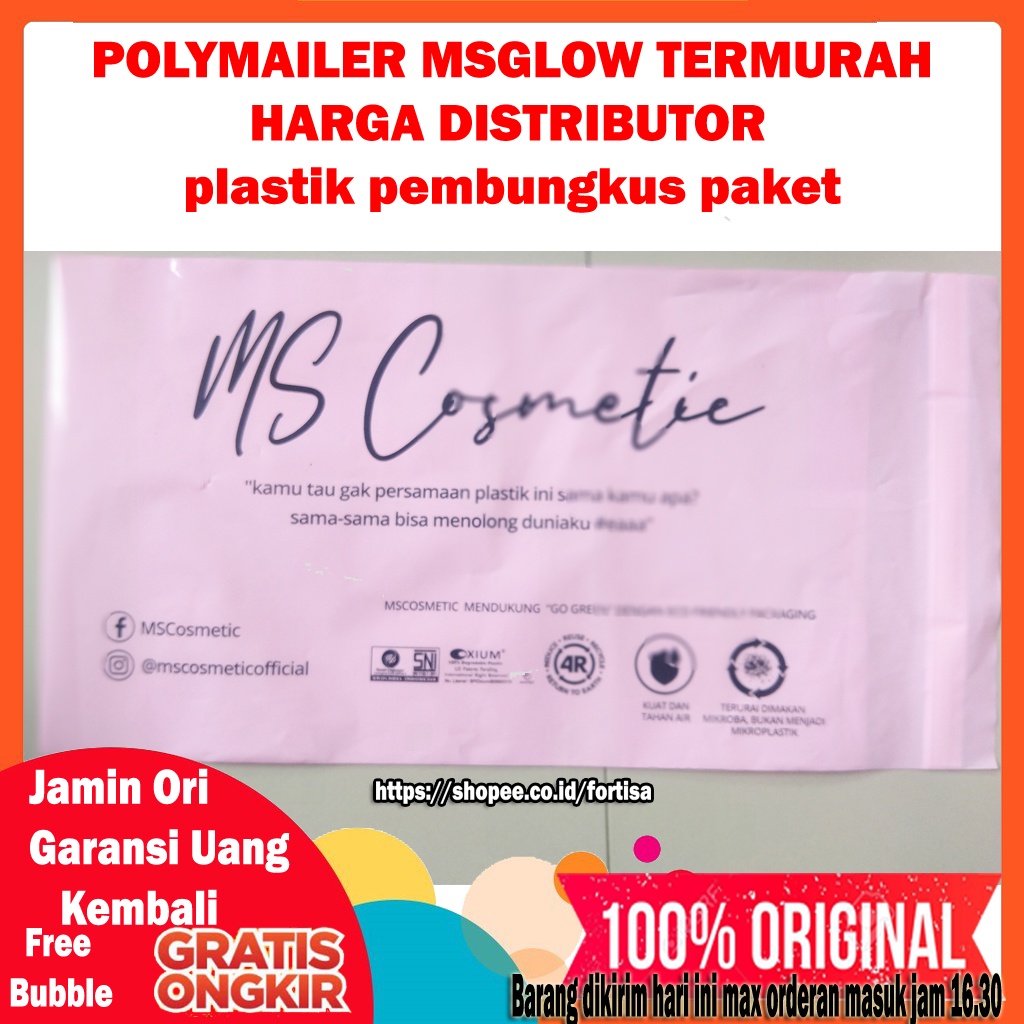 

POLYMAILER MSGLOW TERMURAH!! bahan tebal!!