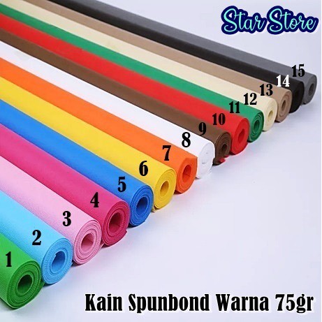 

Kain Spunbond Warna Warni / Goodie Bag Sponbond / Kain Furing 75gr
