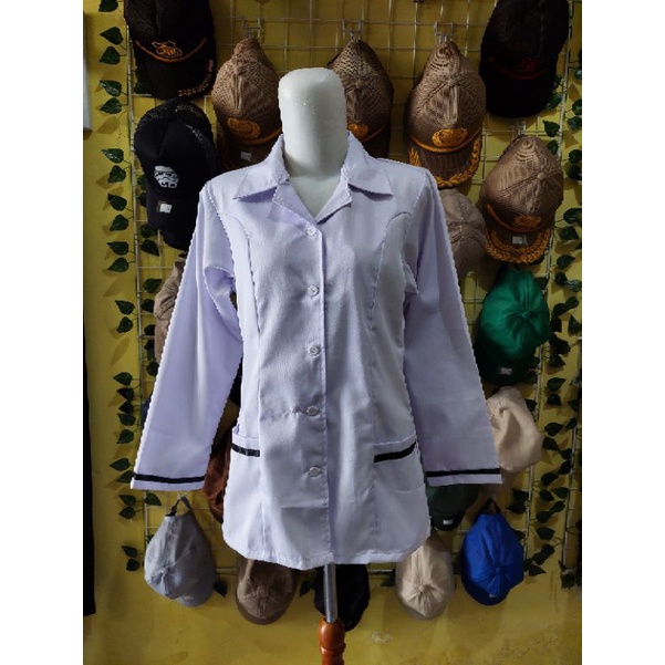 BAJU DINAS PUTIH / PDH WANITA LENGAN PANJANG