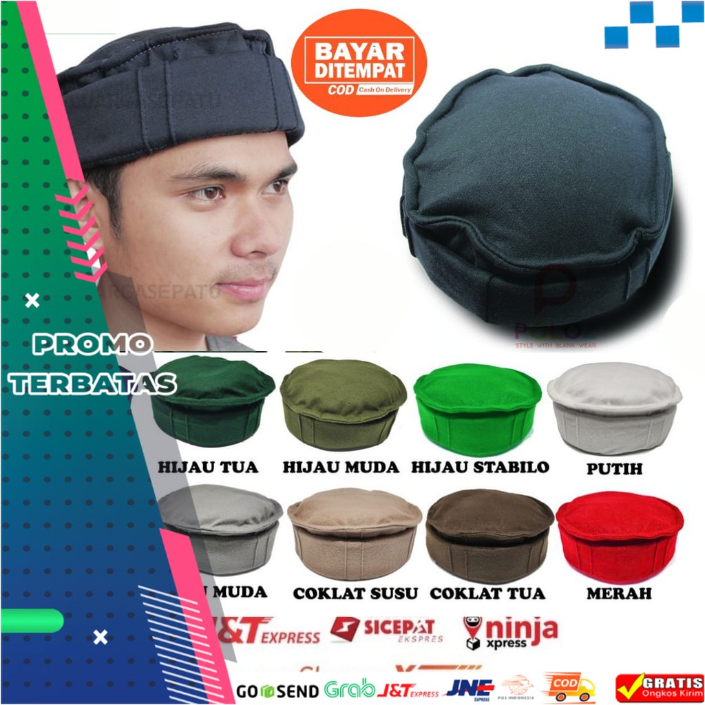 TERMURAH PECI PRIA PAKOL POLOS TOPI TALIBAN PECI AFGANISTAN KOPEAH  DEWASA MURAH IMPORT KUALITAS PRE