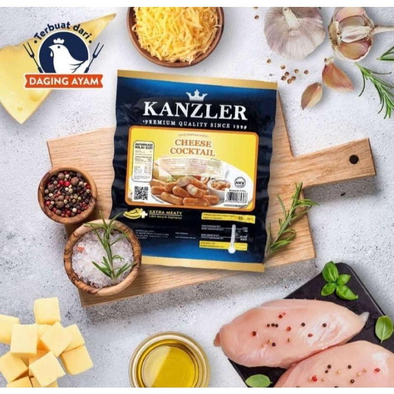 

kanzler sosis cheese coctail 500gr