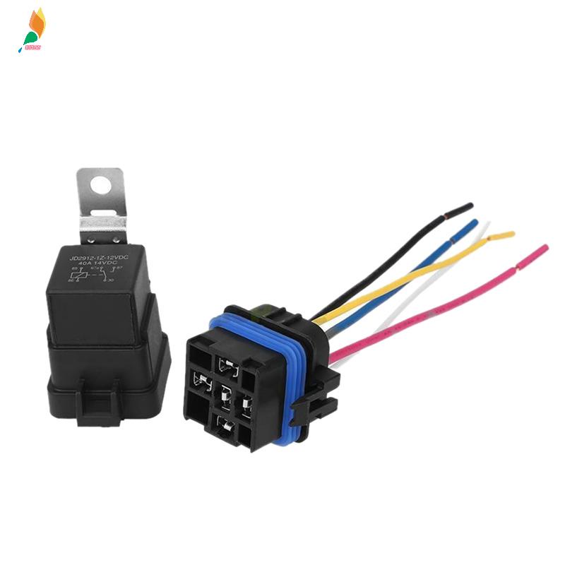 Soket Relay Dc / 12V 40A 5 Pin Anti Air Untuk Mobil