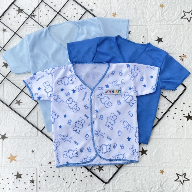 3 PCS Baju Bayi Baju Bayi Baru Lahir Baju Bayi Lengan Pendek Baju Bayi Newborn Hampers Bayi Gift Hadiah Bayi Baru Lahir DNW BABY