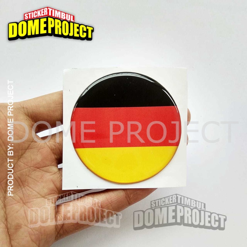 STIKER MOTOR KEREN GERMANY FLAG STIKER EMBLEM RESIN TIMBUL AKSESORIS BODY MOBIL STIKER MERCY