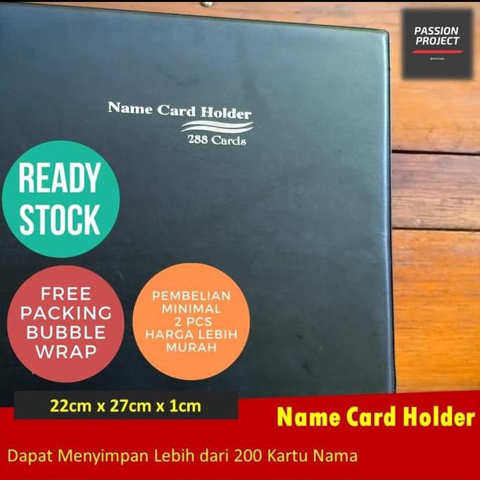 

Name Business Card Holder Tempat Buku album Kartu nama kredit 288 - Hitam ORIGINAL