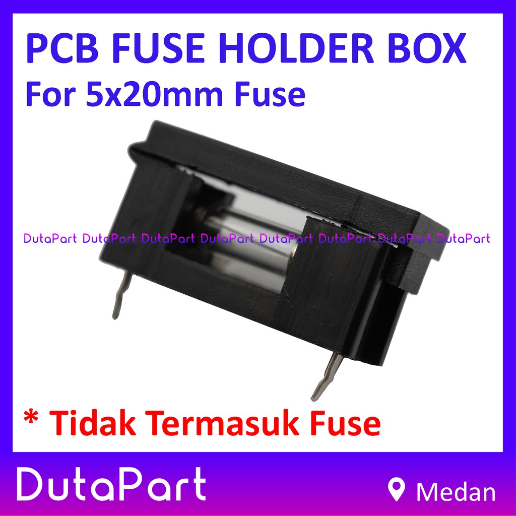 PCB Mounting Fuse Holder Box Kotak Rumah Sekring Sekering 5x20mm BLX-A