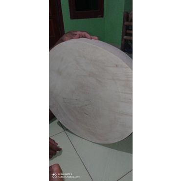 talenan kayu asem bulat 35cm/talenan potong cincang daging/talenan dapur/Wooden cutting board
