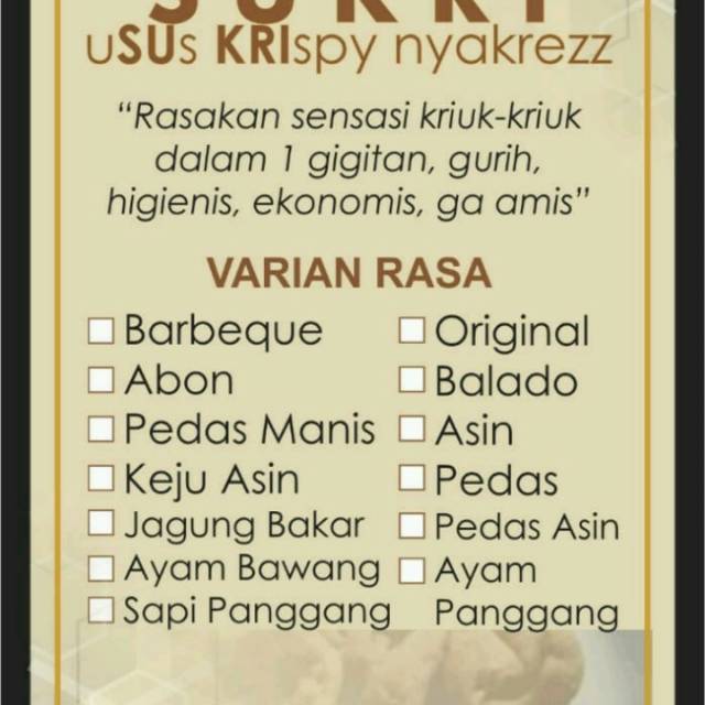 

Usus Crispy (sukri by_aloela)