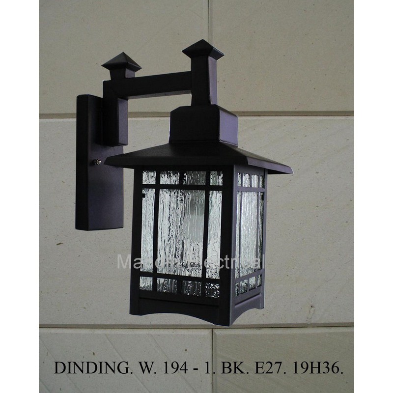 lampu Hias Dinding Dekorasi Outdoor W - 194 / BK