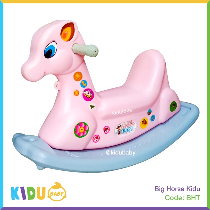 Mainan Kuda Jungkit Anak Big Horse Musik Kidu by Kidu Baby
