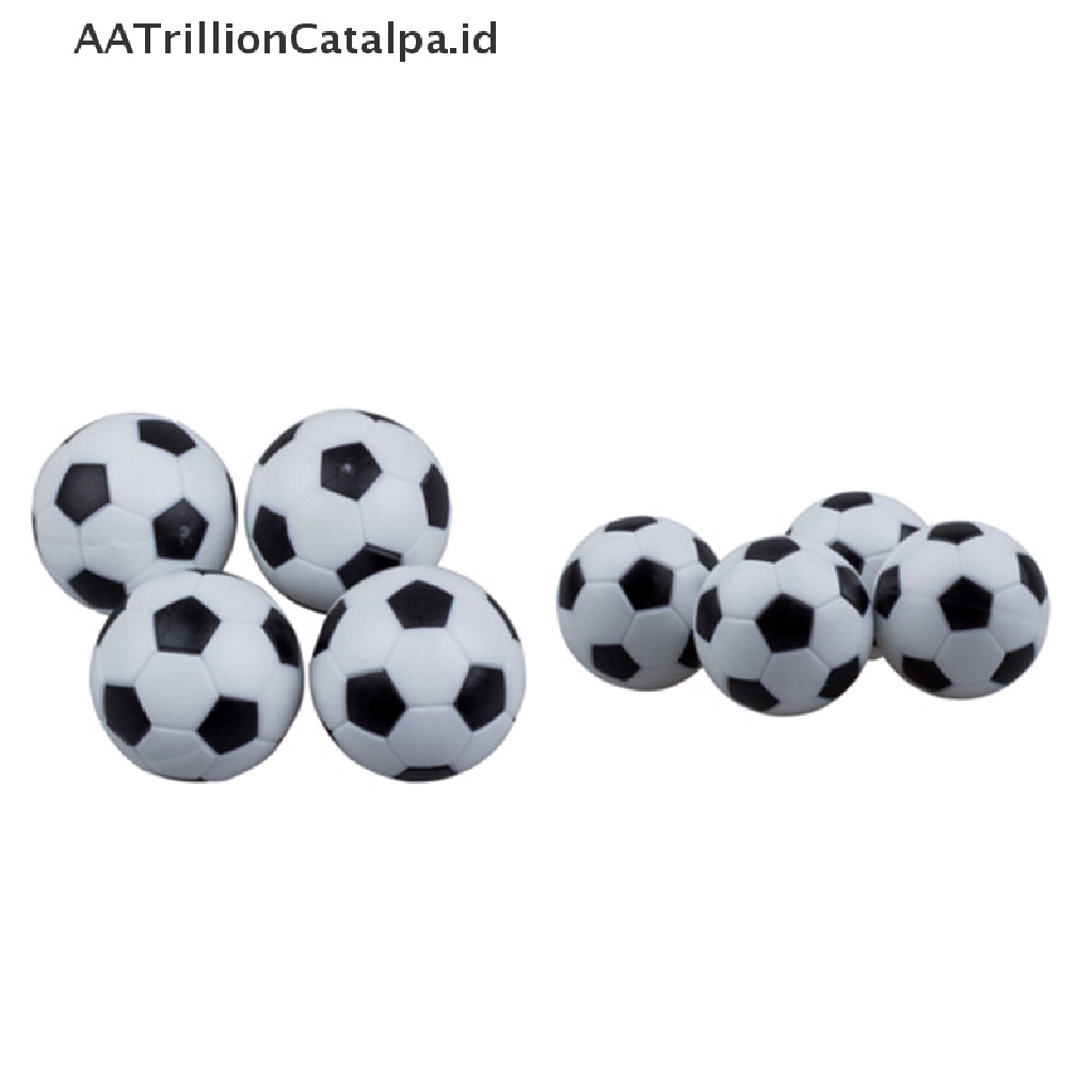 Aatrillioncatalpa 4pcs Bola Foosball 32mm Bahan Plastik Warna Hitam + Putih